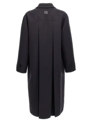 Double wool coat FF0816ASCMF0UV2 FENDI Blue