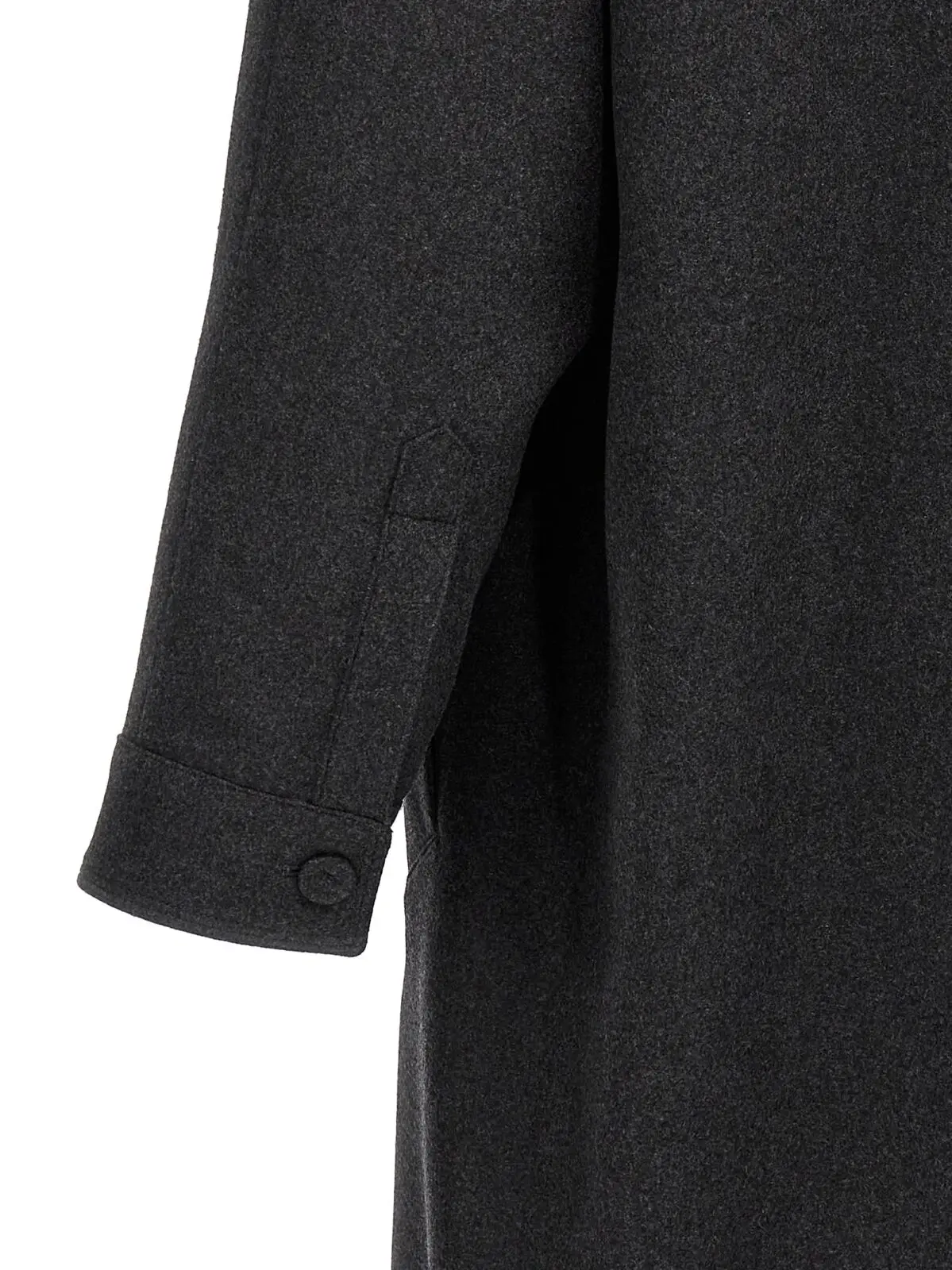 Пальто Fendi Single-breasted cashmere Сіре 4 Single-breasted cashmere coat 98% cashmere 2% elastane FENDI Gray