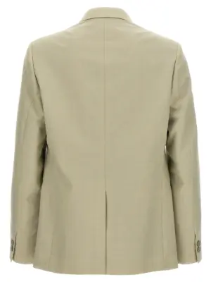 Single-breasted wool blazer FJ0798AR8TF1MTE FENDI Beige