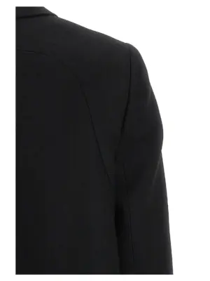 Double-breasted blazer FJ7454AXAUF0GME FENDI Black
