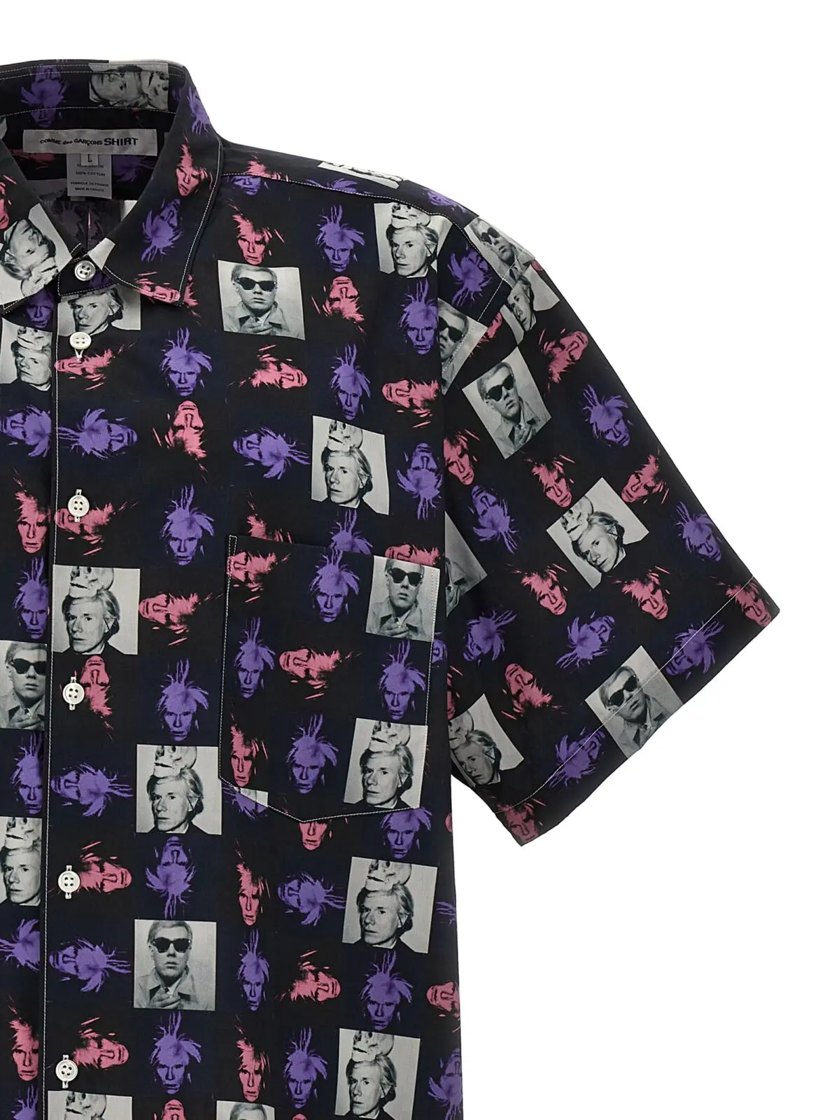 Сорочка Comme Des Garcons Shirt 'Andy Warhol' Багатокольорова 3 'Andy Warhol' shirt Man COMME DES GARCONS SHIRT Multicolor