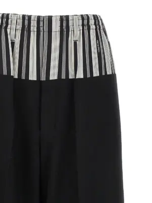 Basque trompe l'oeil pants Woman FENDI Black