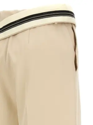 'Fendi Roma' gabardine trousers 62% wool