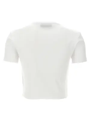 'Fendi' cropped T-shirt FS8110ANQMF0ZNM FENDI White