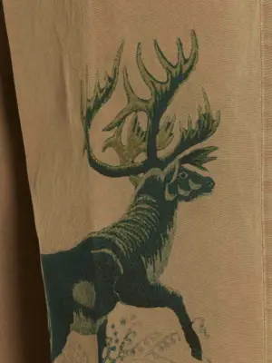 Printed cotton trousers 100% cotton INCOTEX RED X FACETASM Beige