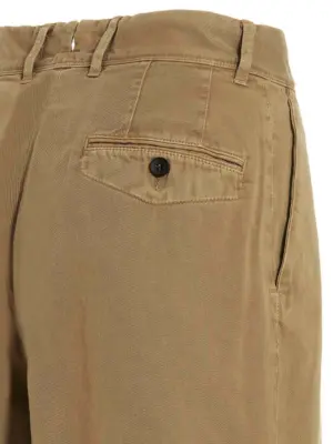 Printed cotton trousers Fall Winter 2022/2023 INCOTEX RED X FACETASM Beige