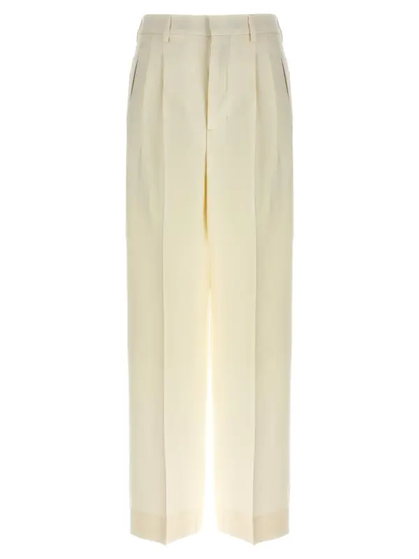 Trousers pences AMI PARIS White