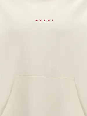 Logo hoodie 100% cotton MARNI White