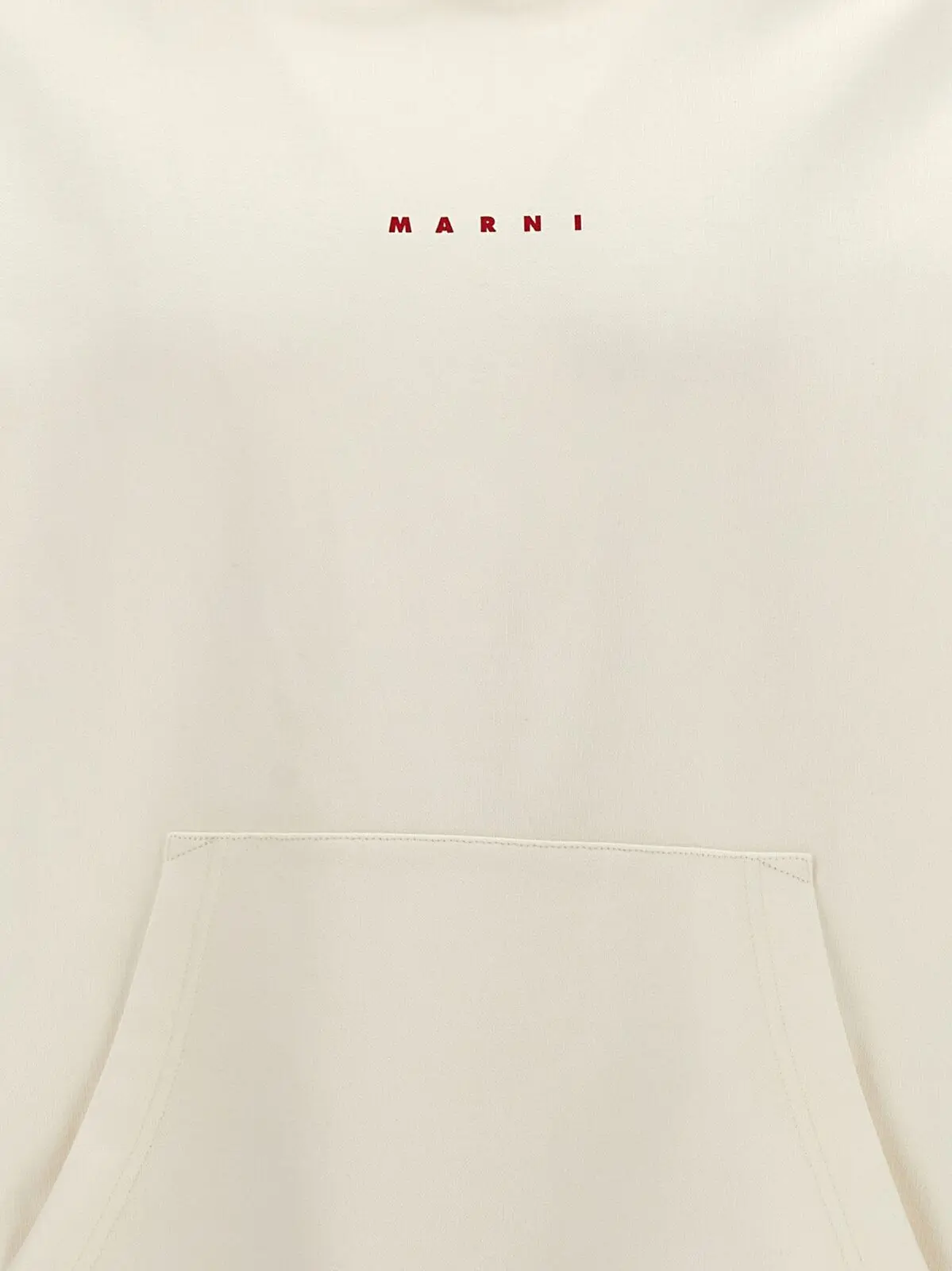 Толстовка з логотипом Marni 4 Logo hoodie 100% cotton MARNI White