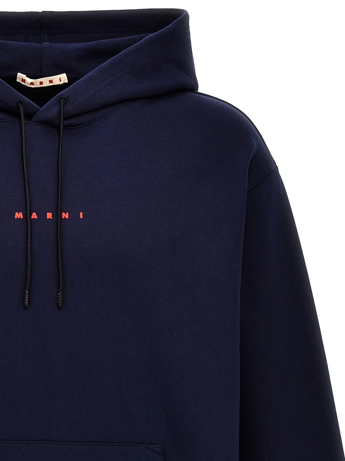 Худі Logo print Marni Синій 3 Logo print hoodie Man MARNI Blue