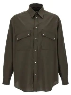 Wool shirt FENDI Green