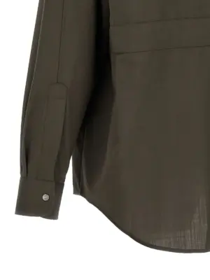 Wool shirt 100% wool FENDI Green