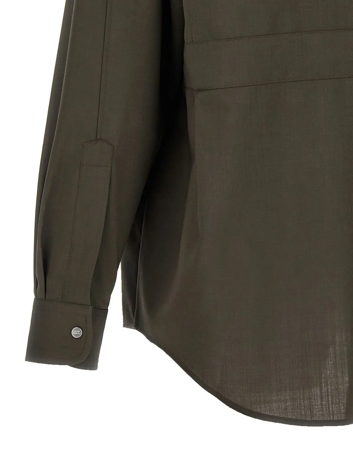 Сорочка Fendi Wool Зелена 4 Wool shirt 100% wool FENDI Green