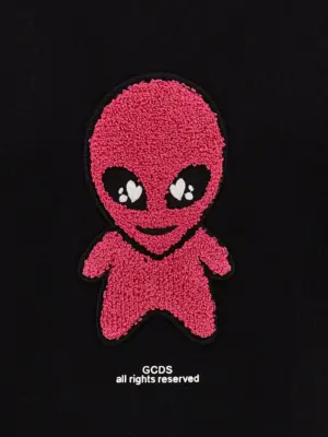 'Wirdo' hoodie 100% cotton GCDS Black