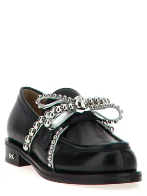 'Crystal Studs' loafers FW24S084130CLFB17 MACH & MACH Black