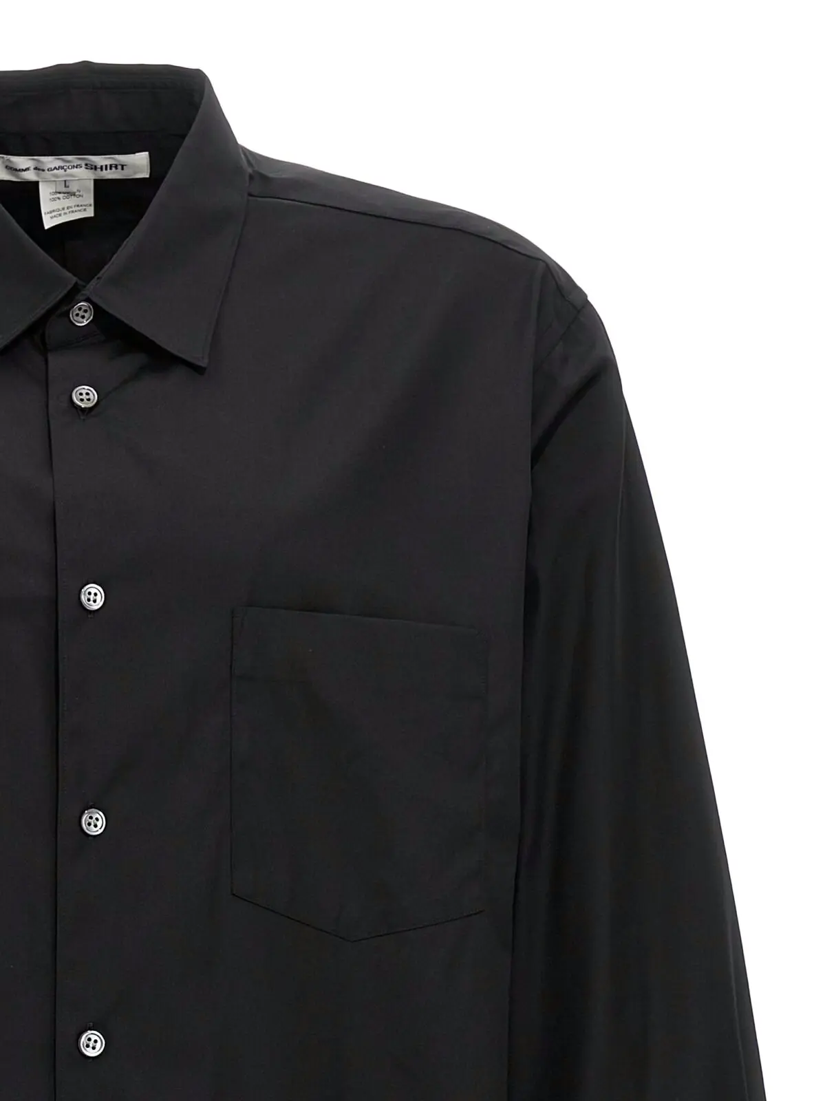 Сорочка Comme Des Garcons Shirt Forever Чорна 3 'Forever' shirt Man COMME DES GARCONS SHIRT Black
