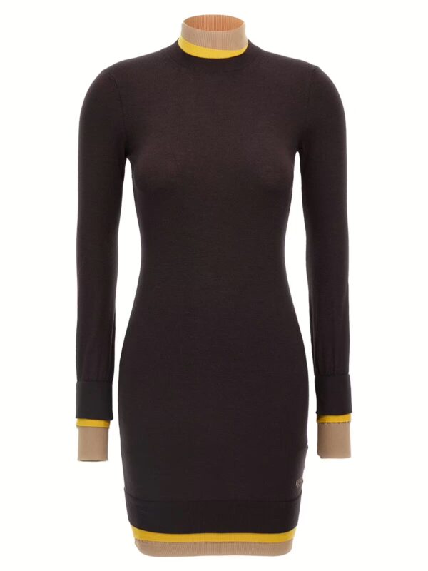 'Layering' dress FENDI Purple
