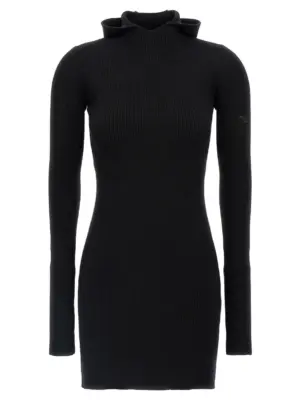 Hooded dress FENDI Black