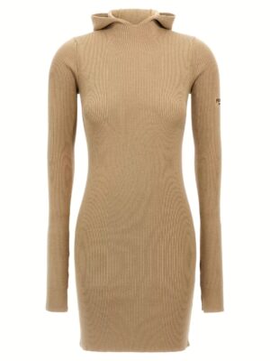 Hooded dress FENDI Beige