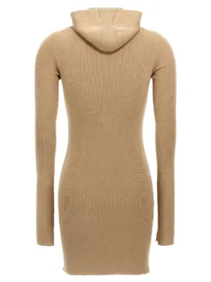 Hooded dress FZDC60ASJKF1PNO FENDI Beige