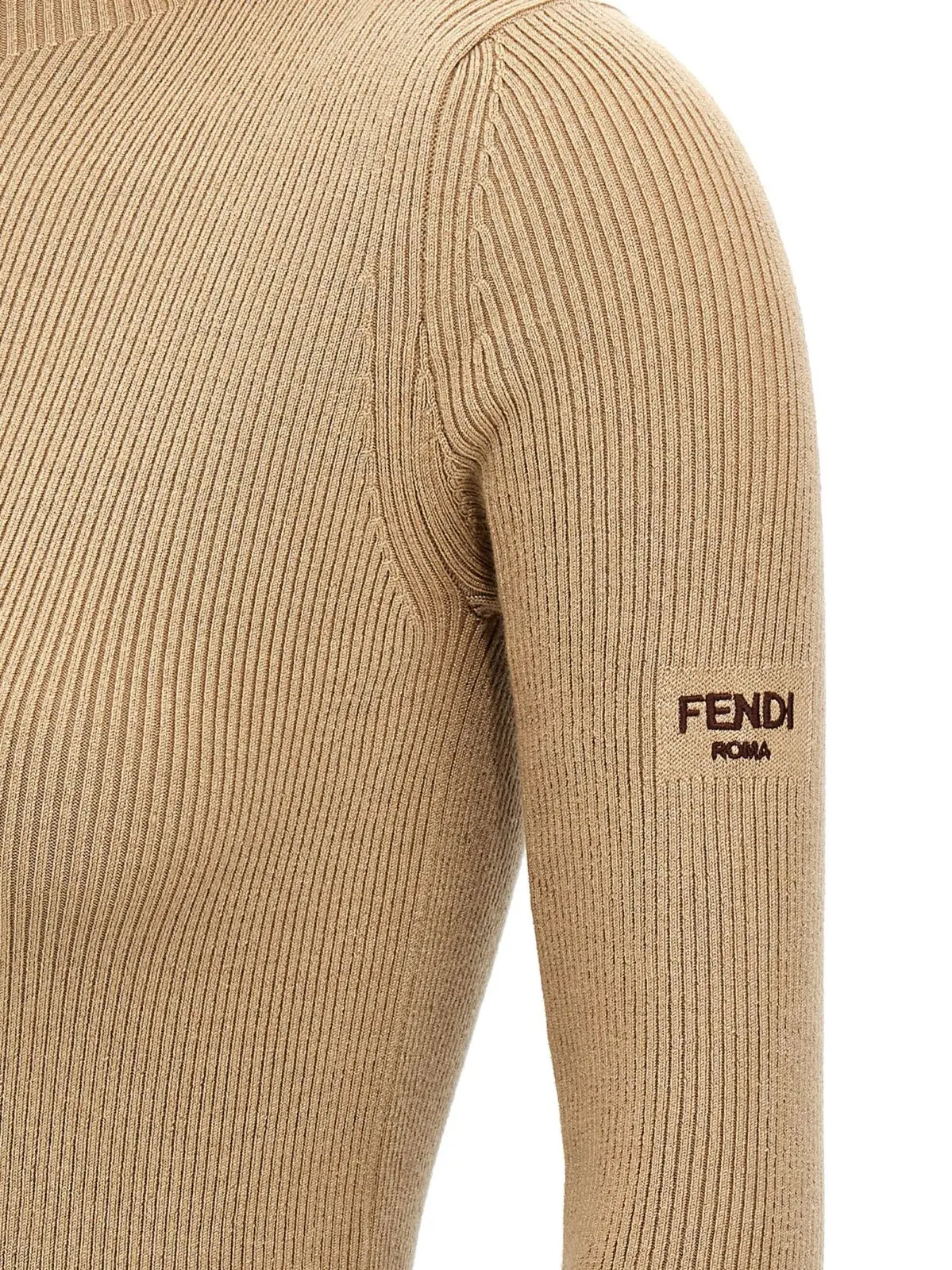 Сукня з капюшоном Fendi Коричнева 4 Hooded dress 70% wool