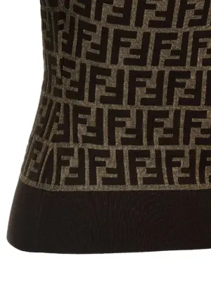 'FF' sweater 100% cotton FENDI Brown