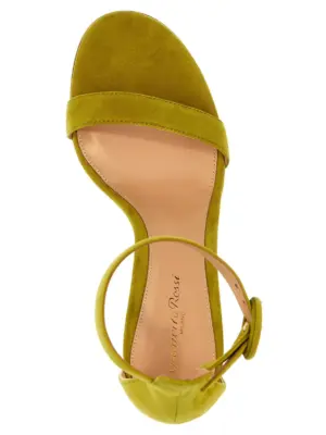 'Portofino' sandals 100% suede leather GIANVITO ROSSI Green
