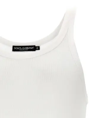 Ribbed tank top Man DOLCE & GABBANA White