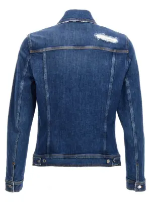 Denim jacket with used effect G9VZ8DG8LN5S9001 DOLCE & GABBANA Blue