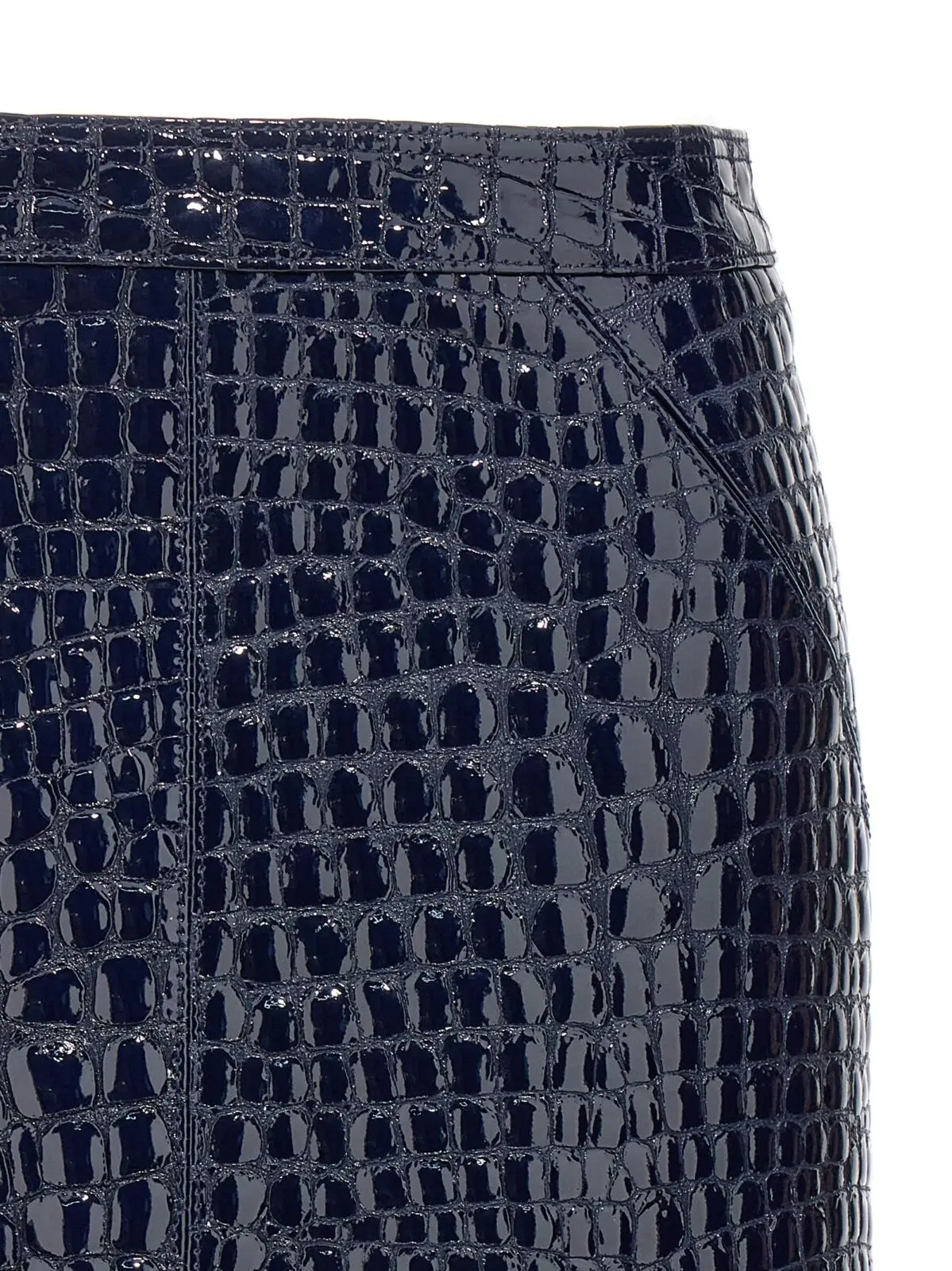 Спідниця з крокодилячим принтом Tom Ford 3 Croc print skirt Woman TOM FORD Blue