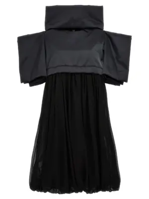 Two-material dress COMME DES GARÇONS Black