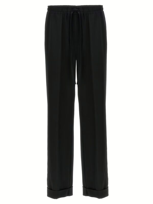Contrast piping pants DOLCE & GABBANA Black