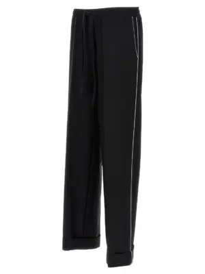 Contrast piping pants Man DOLCE & GABBANA Black