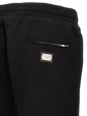 'DG Essential' jogger 100% cotton DOLCE & GABBANA Black