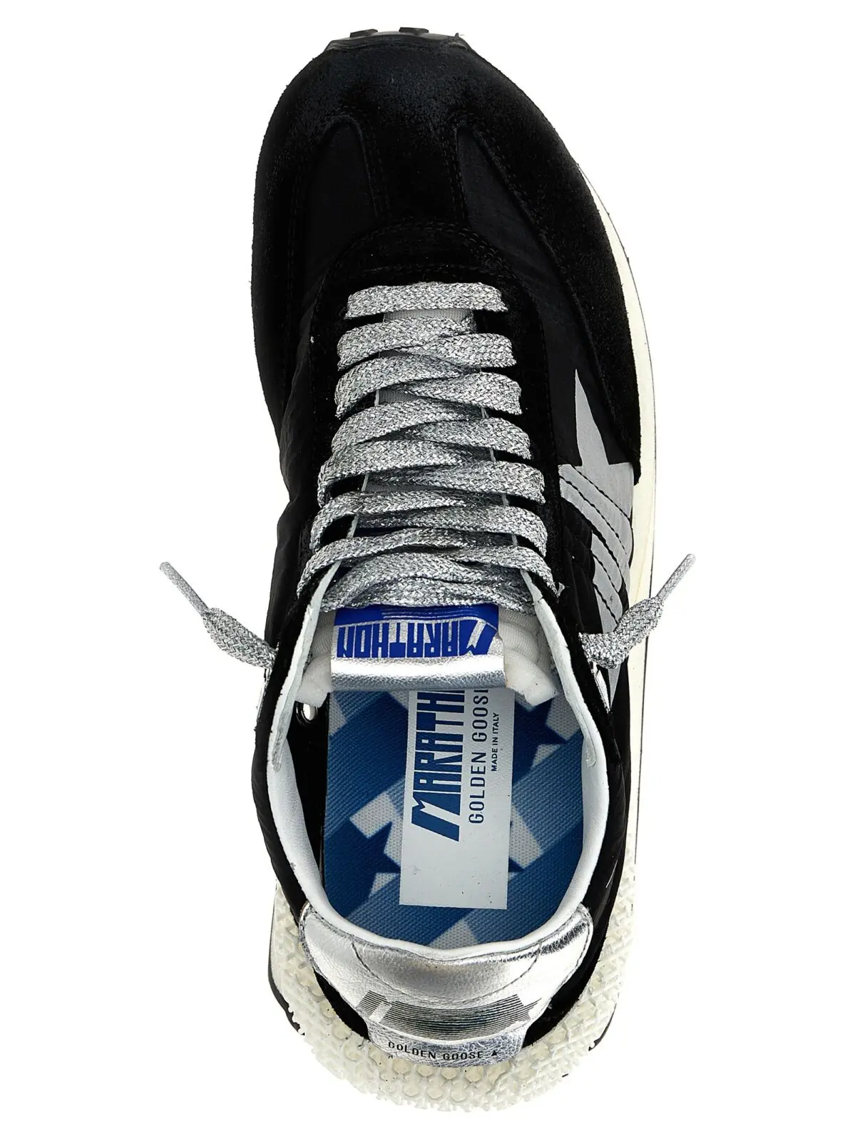 Кросівки Golden Goose Running Marathon M2000 Чорні 4 'Running Marathon M2000' sneakers 48% polyamide 43% le 5% polyester 4% polyurethane GOLDEN GOOSE Black