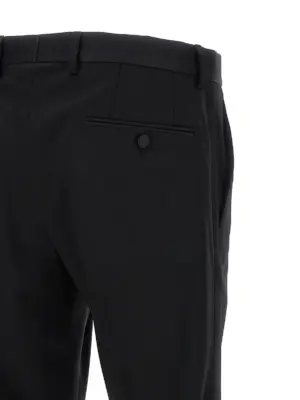Tailored trousers 69% virgin wool 22% silk 6% polyester 3% elastane DOLCE & GABBANA Black
