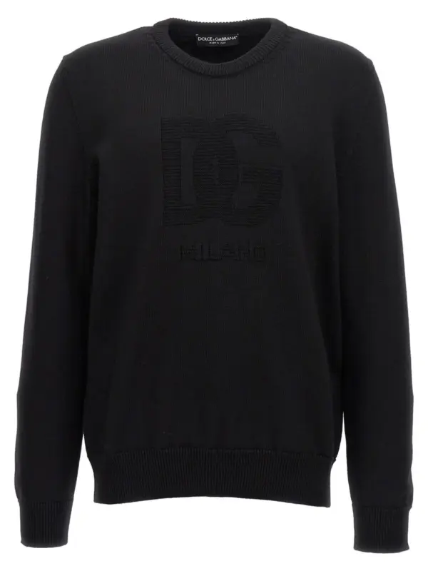 'DG' intarsia sweater DOLCE & GABBANA Black