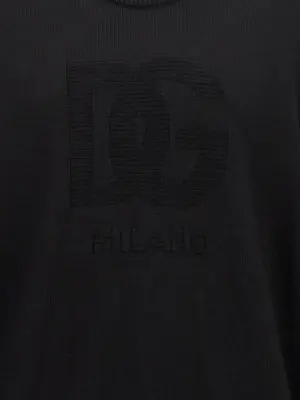 'DG' intarsia sweater 100% virgin wool DOLCE & GABBANA Black