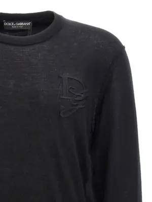 Logo embroidery sweater Man DOLCE & GABBANA Black