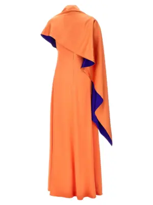 'Pilar' dress H2222A1DUSTYORANGEPERSIANBLUE ROKSANDA Orange