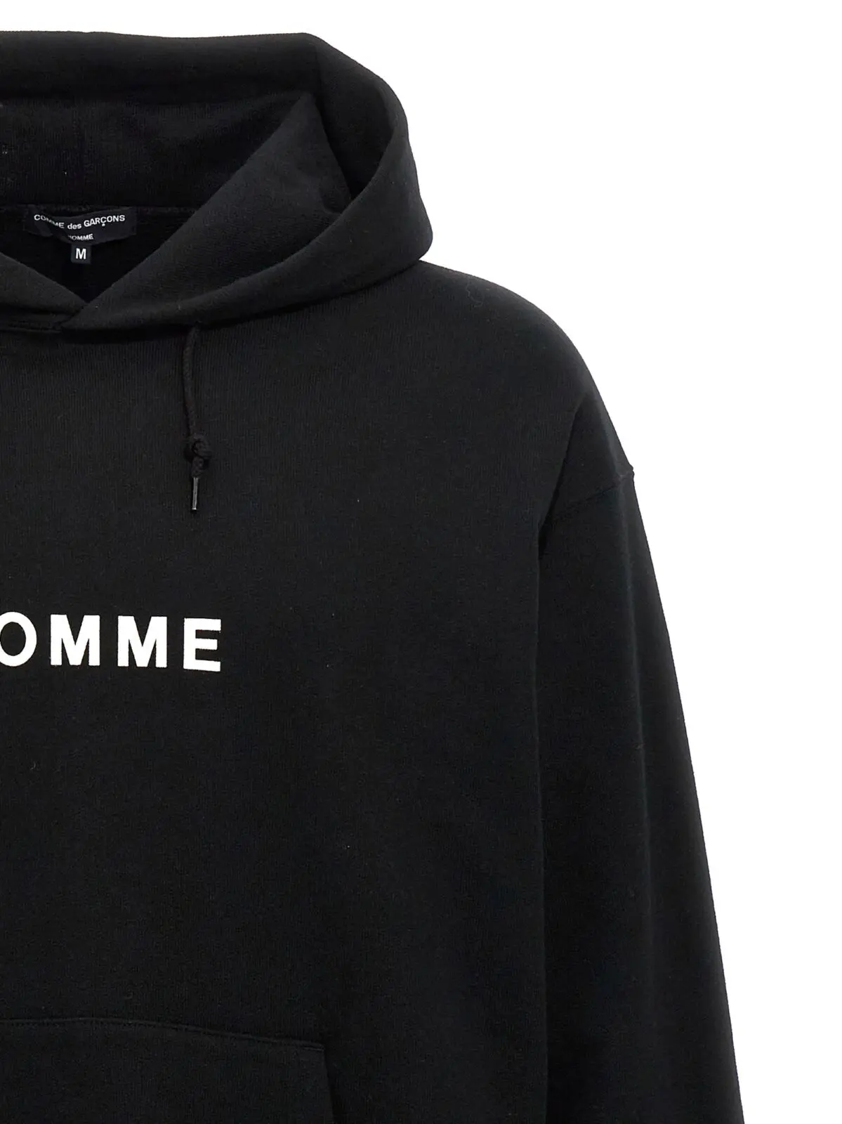 Худі Comme Des Garҫons Homme Чорне 3 Logo print hoodie Man COMME DES GARҪONS HOMME Black