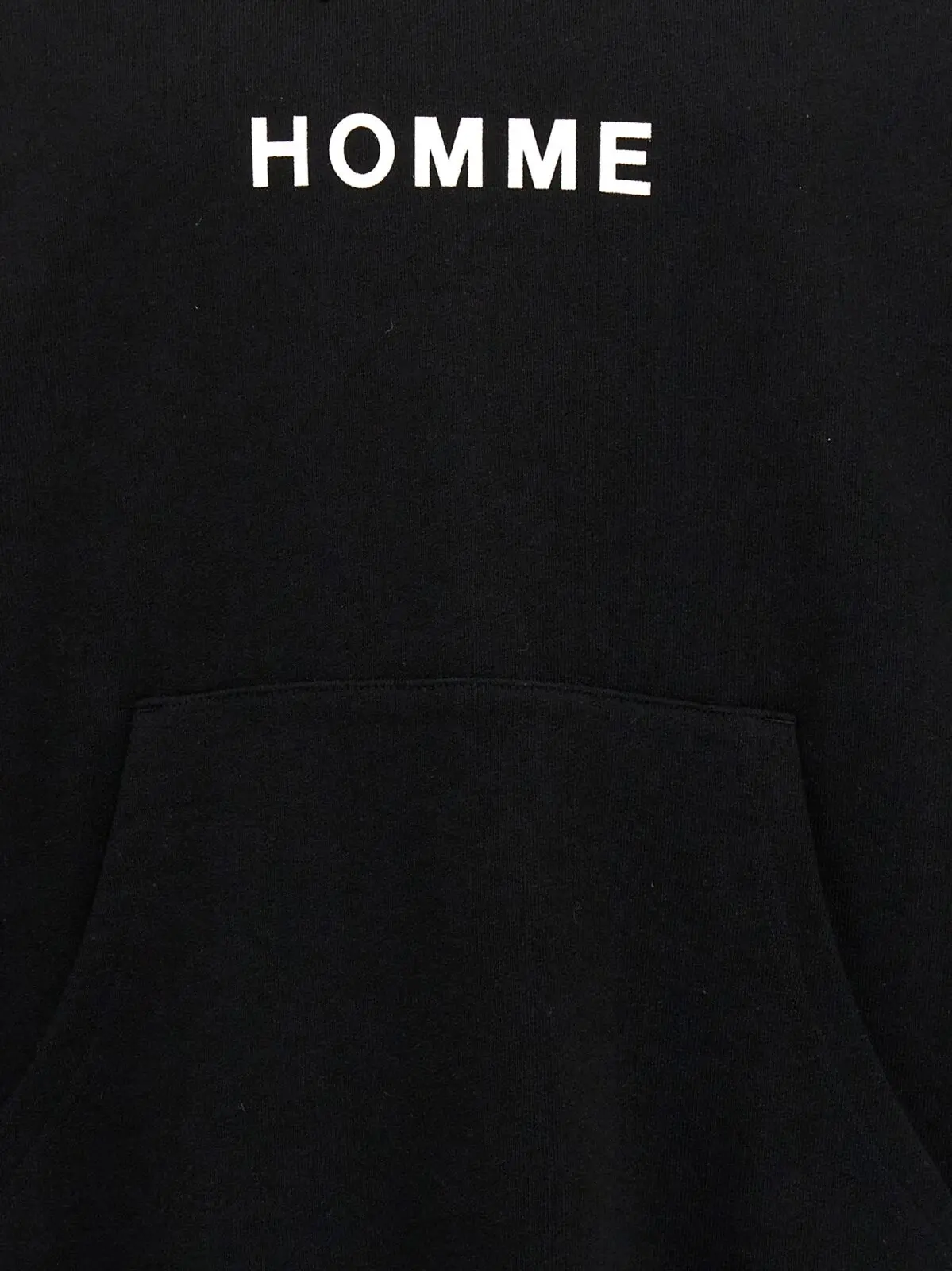 Худі Comme Des Garҫons Homme Чорне 4 Logo print hoodie 100% cotton COMME DES GARҪONS HOMME Black