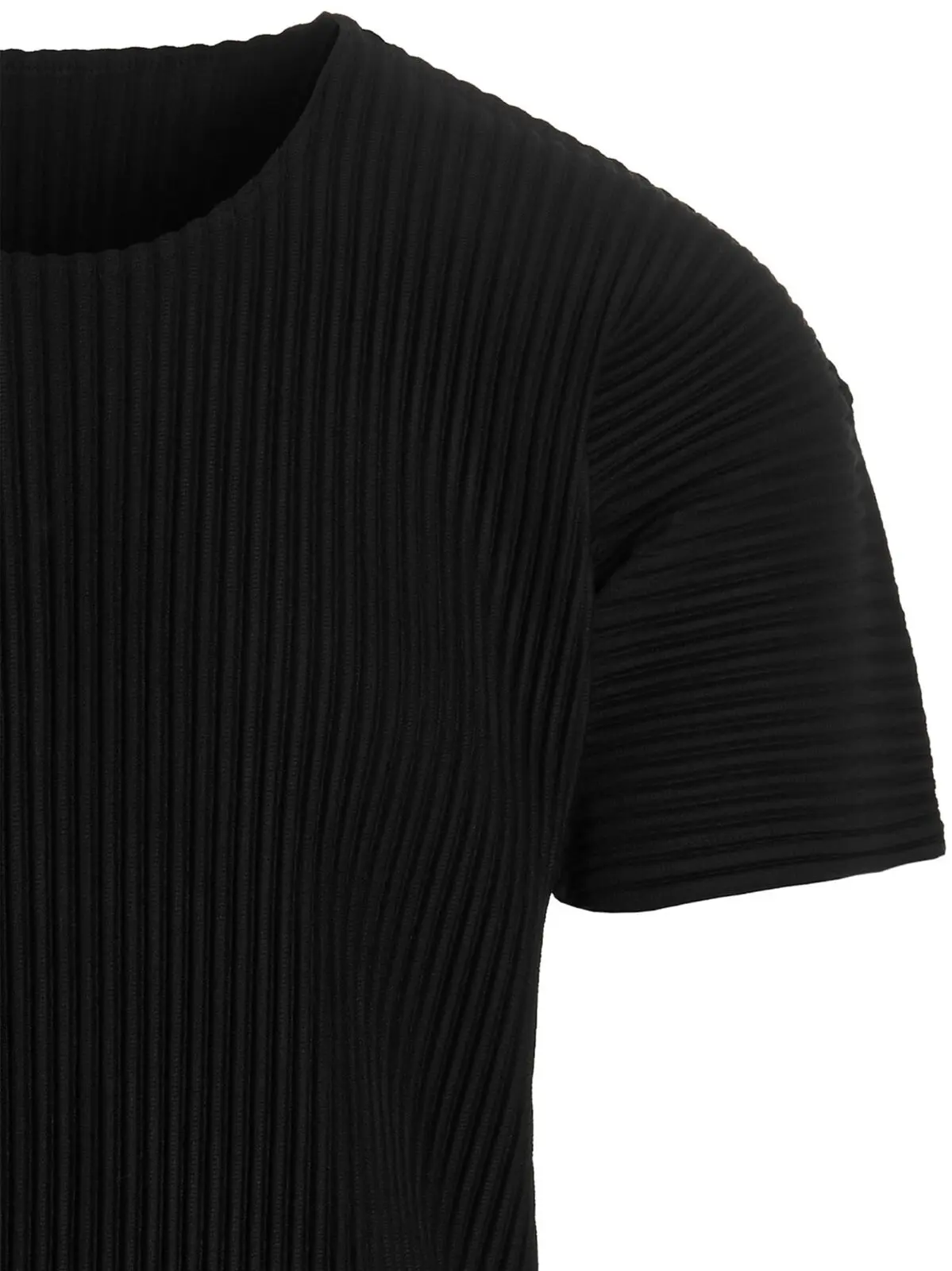 Футболка Pleated Homme Plisse' Issey Miyake Чорний 3 Pleated T-shirt Man HOMME PLISSE' ISSEY MIYAKE Black
