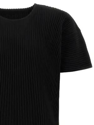 Pleated T-shirt Man HOMME PLISSE' ISSEY MIYAKE Black
