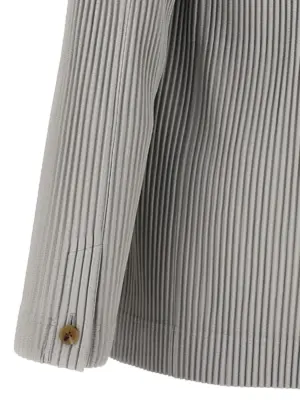 Single-breasted pleated blazer 100% polyester HOMME PLISSE' ISSEY MIYAKE Gray