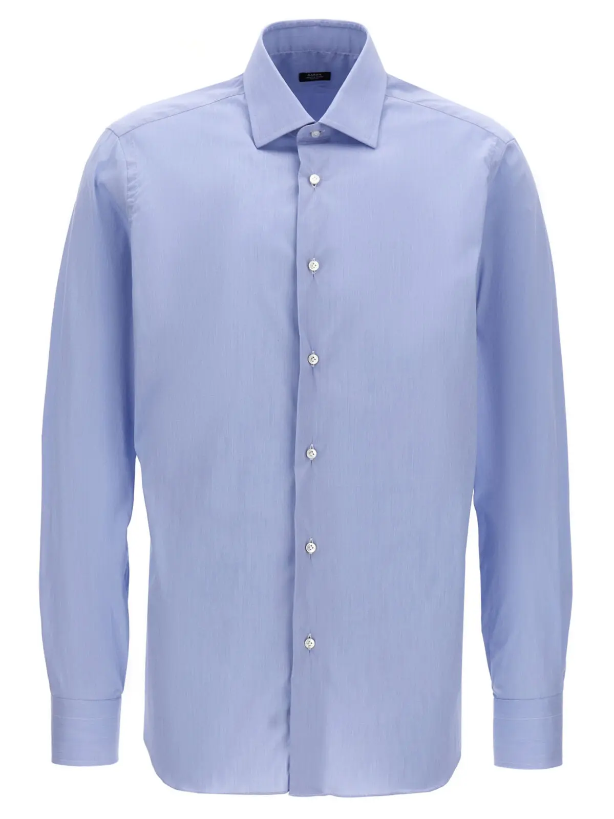 Сорочка з поплін Barba Блакитна 1 Poplin shirt BARBA Light Blue