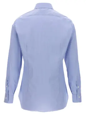 Poplin shirt I1U12P01440910002 BARBA Light Blue