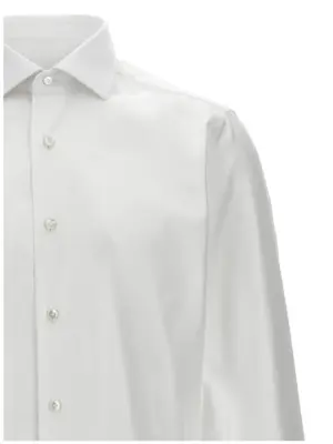 Cotton shirt Man BARBA White
