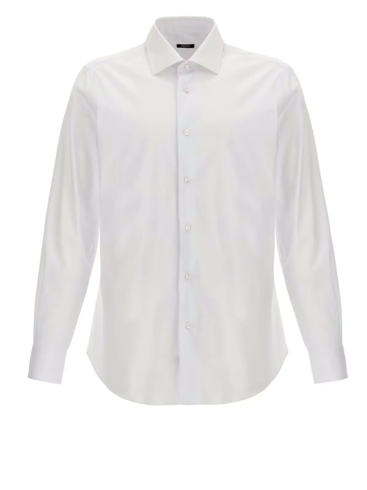 Сорочка з поплін Barba Біла 1 Poplin shirt BARBA White