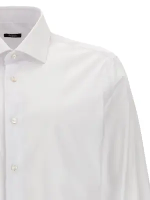 Poplin shirt Man BARBA White
